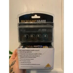 Behringer MicroAMP HA400 ultra-compact 4-channel stereo headphone amplifier